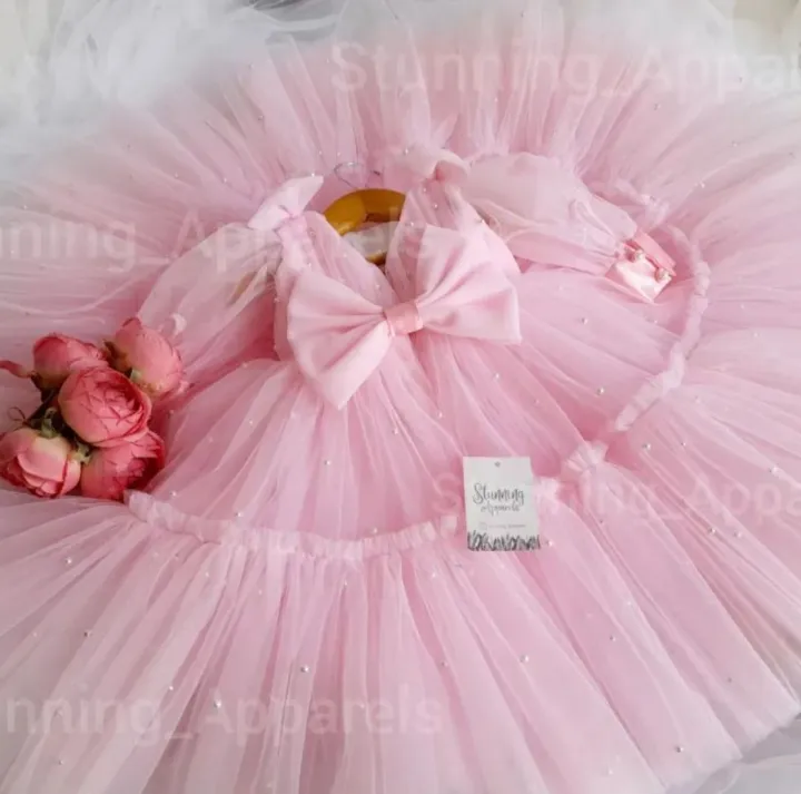 Baby%20pink%20colour%20fancy%20frock%20for%20kids%20girls%20-%20Image%202
