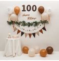 Felt Birthday Banner Ball String Digital Happy Birthday Party Decor Kids Hanging Flag Pulling Flower Baby 30 100 Days Shower. 