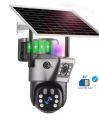 4G Sim  Solar Camera Dual Lens dual  view  Outdoor 8MP 4K Low Power Battery IP Camera PIR Night Vision V380 Pro CCTV Security Protection. 