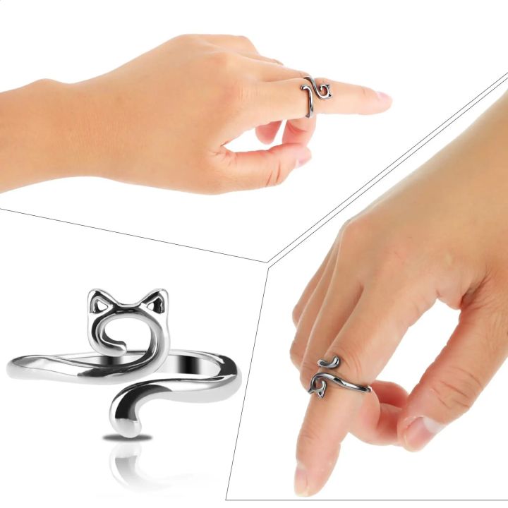 2PCS%20Adjustable%20Knitting%20Crochet%20Ring,%20Open%20Guide%20Yarn%20Guide%20Crochet%20Tension%20Ring%20for%20Faster%20Knitting,%20Women's%20Knitting%20-%20Image%202