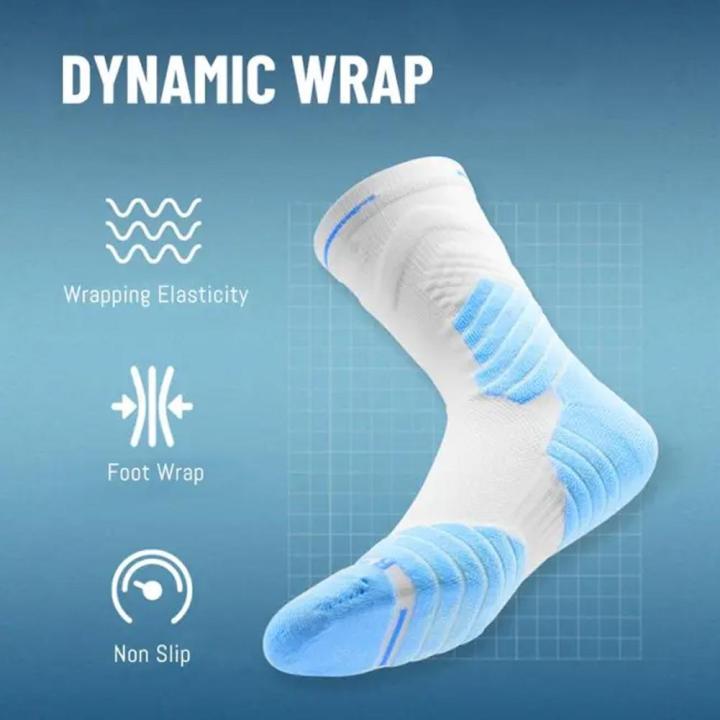 Bullfight%202.0%20Men's%20High-top%20Sports%20Towel%20Basketball%20Socks%20Bottom%20Practical%20Professional%20Long-tube%20Mid-tube%20Elite%20Thick%20Running%20-%20Image%205