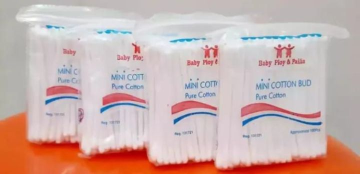 Thai Mini White High Quality Cotton Buds Pure Cotton 6 Packets