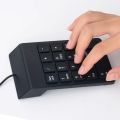 USB Numeric Keypad Wire Numpad Digital 19 Key Mini Keyboard For PC Laptop Notebook Tablets Accounting Number Pad Bank Stocks. 