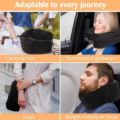 Fillable Travel Neck Pillow Stuff With Clothes Pillowcase Storage Lycra Fabric Waterproof Carry Portable Travel Bag Pillow.