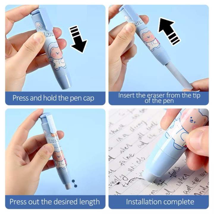 3pcs%20Set%20Cute%20Design%20Mechanical%20COLOR%20LEAD%20Eraser%20Pen%20-%20Image%207