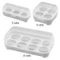 3/4/8 Grids Egg Holder Shockproof Kitchen Container Case Organizer for Outdoor Camping Picnic Portable Egg Storage Box.