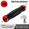 Camera Accessories, aluminum handle, rubber grip, extendable tripod for DSLR, action camera, flash and other accessories. 