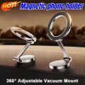 Foldable Magnet Car Mobile Phone Holder for MagSafe 360° Adjustable Magnetic Car Mount Stand for iPhone 17 In Car.