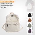 Japanese-Style Washed Canvas Vintage Small Backpack for Female College Students, Trendy Casual Versatile Mini Hiking Backpack. 