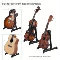 Adjustable Guitar Stand - Folding Free-Standing Holder for Acoustic, Electric, Bass, Guitar, Mandolin, Banjo, Ukulele & Violin. 