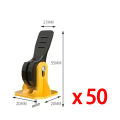 50Pcs Floor Tile Leveling System Clips Leveler Adjuster Kit Set for the Tile Laying Fixing Flat Ceramic Wall Construction Tools. 