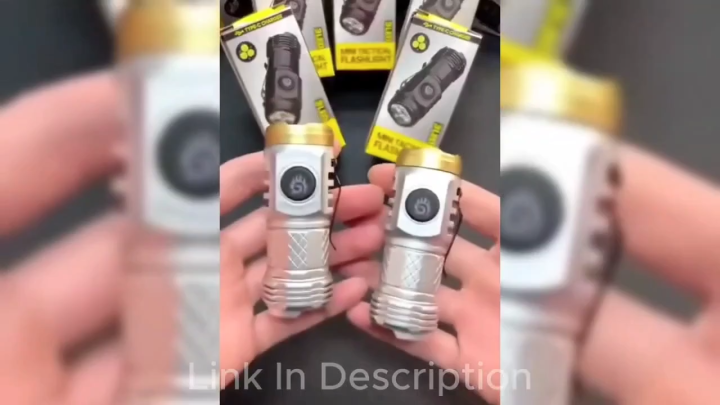 Mini Flashlight Super Power Three-Eyed Monster Rechargeable LED Torch