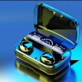 M10 TWS Airpods _ with Super Sound & High Quality Touch Sensors True Stereo Headphones with Built in Mic 10m Transmission Bluetooth Wireless Earbuds , Charging Case Sport Headset for all Bluetooth Smart devices.. 