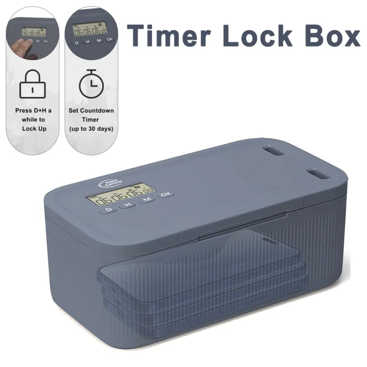 Timer Lock Boxes Electronic Lockable Container Multi Function Phones ...