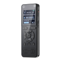 64GB Voice Activated Digital Recorder with Playback – 4552 Hours Audio Storage, 1536Kbps HD Recording, Dual Microphone, MP3 Play.