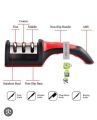 3 In 1 Kitchenly Professional Knife Sharpener Professional Kitchen Knife Sharpening Tool 3 Stage Manual Knife Sharpener For Ceramic Knife And Steel Knives. 