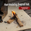 Camping Fireproof Cloth Flame Retardant Insulation Mat Blanket Glass Coated Heat Insulation Pad Outdoors Picnic Barbecue. 