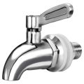 304 Stainless Steel Wine Barrel Faucet Replacement Beverage Juice Water Coffee Spigot For Glass Jar Dispenser. 