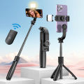 AXNEN L21 Phone Selfie Stick Cellphone Tripod with Extension Rod Bluetooth Remote Control for Android IOS Smartphone Shoot Vlog. 