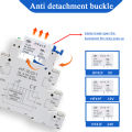 1PCS Relay 5V 12V 24V DIN Rail Slim Relay Module HF41F 6A 250VAC 30VDC Industrial Interface Relay With LED 41F-5/12/24-ZS. 