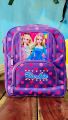 school bag for kids girls Barbie doll cartoon backpack photo pic purple bag for play group nursery prep kg1 kg2. 