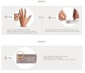 Copper Round and Linear unisex ring. 