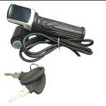 36v48v60v Handlebar Throttle Speed Controller Lcd Display Electric Bicycle Accelerator Accessories. 