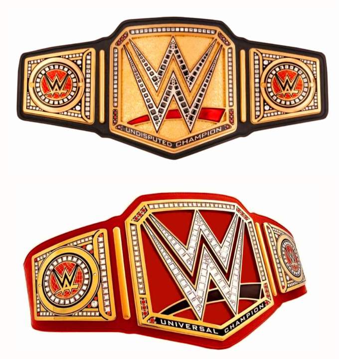 WWE Championship Belts Three Sticker