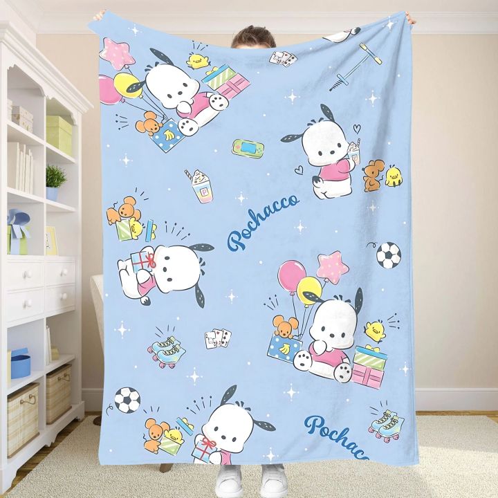 P-Pochaccoes%20Picnic%20Blanket%20Fluffy%20Soft%20Blankets%20and%20Throws%20Sofa%20Blankets%20for%20Bed%20Summer%20Comforter%20Bedspread%20on%20the%20Bed%20Anime%20&%20-%20Image%202