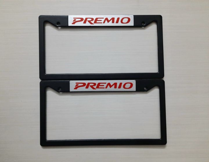Premio Premium Quality Car License Number Plate Frame - (2 Pis-1 Set)