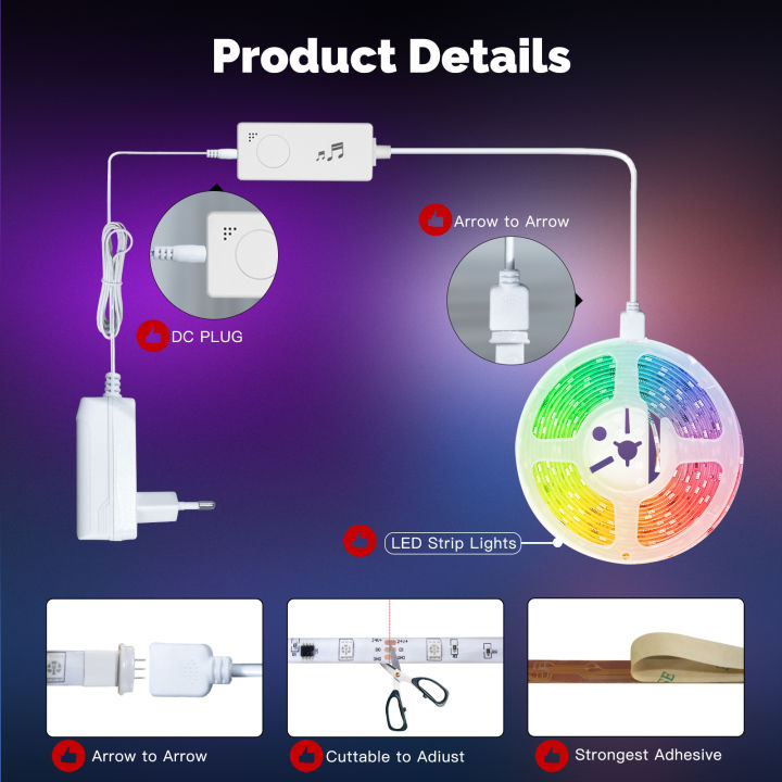 MOES%20Tuya%20ZigBee%20LED%20Strip%20Light%20Smart%20Party%20Music%20Sync%20RGB5050%20Controller%2016%20Million%20Colors%20Changing%20Support%20Alexa%20%20Home%20-%20Image%206
