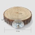 Parrot Hamster Round Stand Board Pet Bird Parrot Wooden Platform Bracket Toy Hamster Branch Perch Bird Cage Toy Pet Stand Board. 