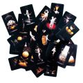 Black Tarot Vetro Cards Tower Board Game Cards Taluo Aesthetics Smooth Oracle Board Games. 