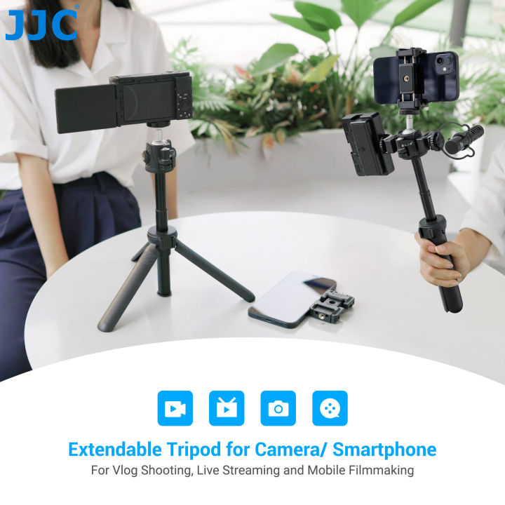 JJC%20Extendable%20Phone%20Tripod%20Mini%20Vlogging%20Tripod%20With%20Phone%20Clip%20for%20%20Osmo%20%20%20ZV-1%20II%20ZV1%20ZV-1F%20ZV-E10%20RX100%20VII%20-%20Image%203