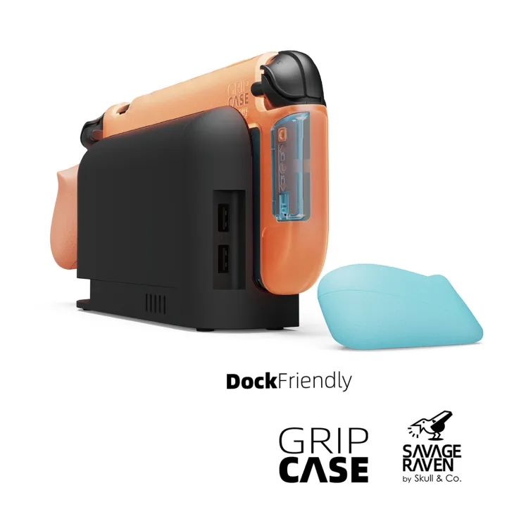 Savage%20Raven%20by%20Skull%20&%20Co.%20Grip%20Case%20With%20Replaceable%20Ergonomic%20Grip%20Protective%20Case%20for%20%20Switch%202%20NS2%20Game%20Console%20-%20Image%204