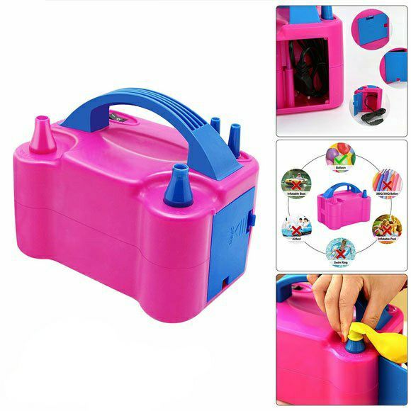Electric balloon pump, electric balloons filling pump with dual nozzles