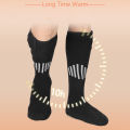 Winter Heated Socks With Battery Box Thermal Socks Women Men Heating Foot Warmer Electric Fever Socks Hiking Ski Warm Outdoor. 