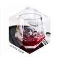 DELISOGA Premium Diamond Cut Shape Water Glass Set of 6 Stemless Tumbler Glasses Daily uses for Juice Wine Whiskey Scotch Cocktail Glass Set Whisky Glass  (350 ml, Glass, Clear). 
