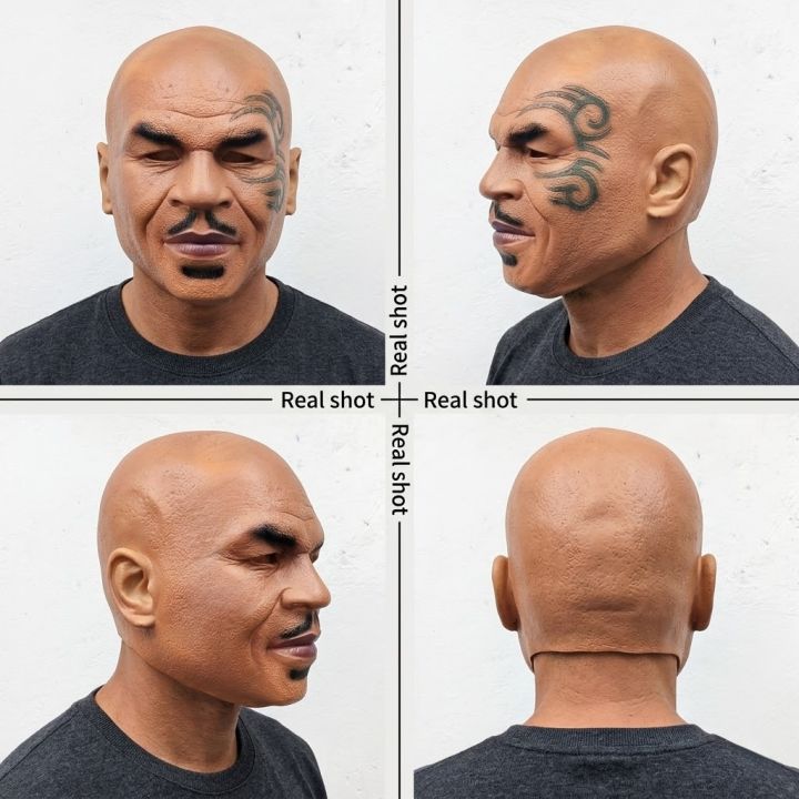 Mike%20Tyson%20Mask%20Man%20Boxing%20Champion%20Realistic%20Head%20Cover%20Fancy%20Dress%20Party%20Halloween%20Carnival%20Celebrity%20Cosplay%20Costume%20Props%20-%20Image%203