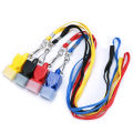 4pcs Seedless Whistle Basketball Soccer Sports Training Referee Whistle with Lanyard Mouthguard Whistle. 
