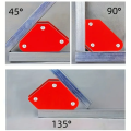 4pcs Welding Magnet Magnetic Holder 45/90/135 Degrees 9LB Arrow Clamp Magnetic Clamp For Welding Positioner Locator Tools. 