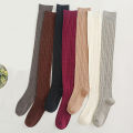 Ladies Women Knitted Thigh-High over the Knee Socks Solid Color Winter Long Stockings Women Girls Warm Hosiery Socks Gifts. 
