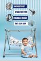 baby cradle swing steel stand with clothe for sleeping. 