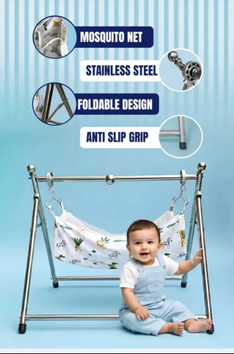 baby%20cradle%20swing%20steel%20stand%20with%20clothe%20for%20sleeping%20-%20Image%204