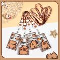 Capi Cartoon Card Cover, Student School Card Access Control Card, Water Card Bag, Cute Transparent ID Cover, Protective Cover.