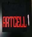 Artcell band  o neck, half sleeve, black, premium t-shirt. 