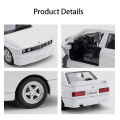 1:36 BMW M3 1987 Car Models  Alloy Die-Casting Toys With 2 Doors Opened Pull Back Function Vehicle Toy For Kids Children's Gifts. 