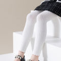 0-12Y Spring Autumn Baby Leggings Toddler Girls Tights Kids Soild Cotton Ankle Length Pants Children Pantyhose.