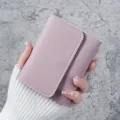 Simple And Short Lady Purse Student Ticket Holder Multi-function Card Bag. 