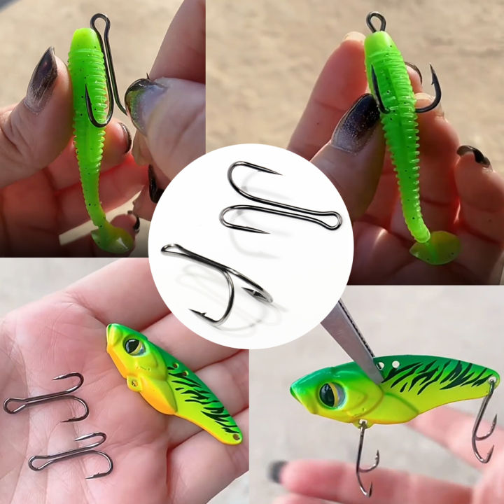 GOBAIT%2010-20Pcs%20Double%20Fishing%20Hook%20Carbon%20Steel%20Crank%20Barbed%20Anti-snagging%20Hooks%20Soft%20Lure%20Kit%20Tackle%20Box%20Pesca%20Twin%20Fishhooks%20-%20Image%205